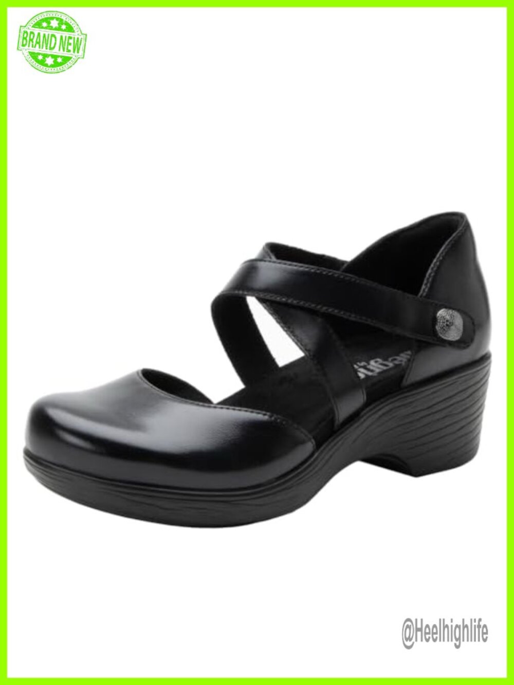Leather Wedge Heel Kitten Heel Slip Resistant Comfort Work Shoes